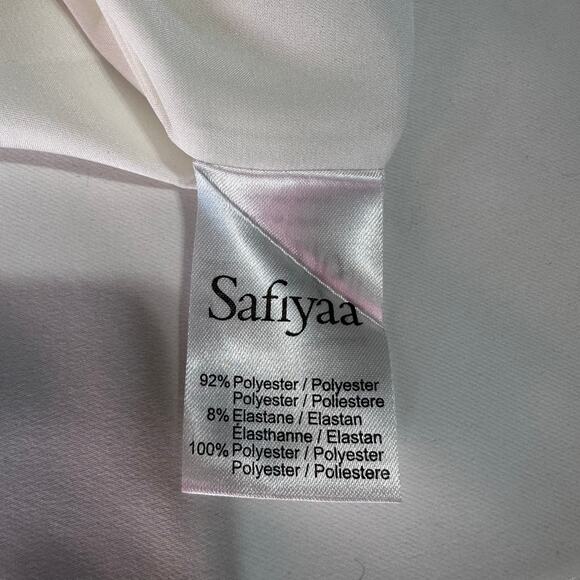 Safiyaa Strapless Crepe Jumpsuit Size 2 Ivory - Picture 6 of 15